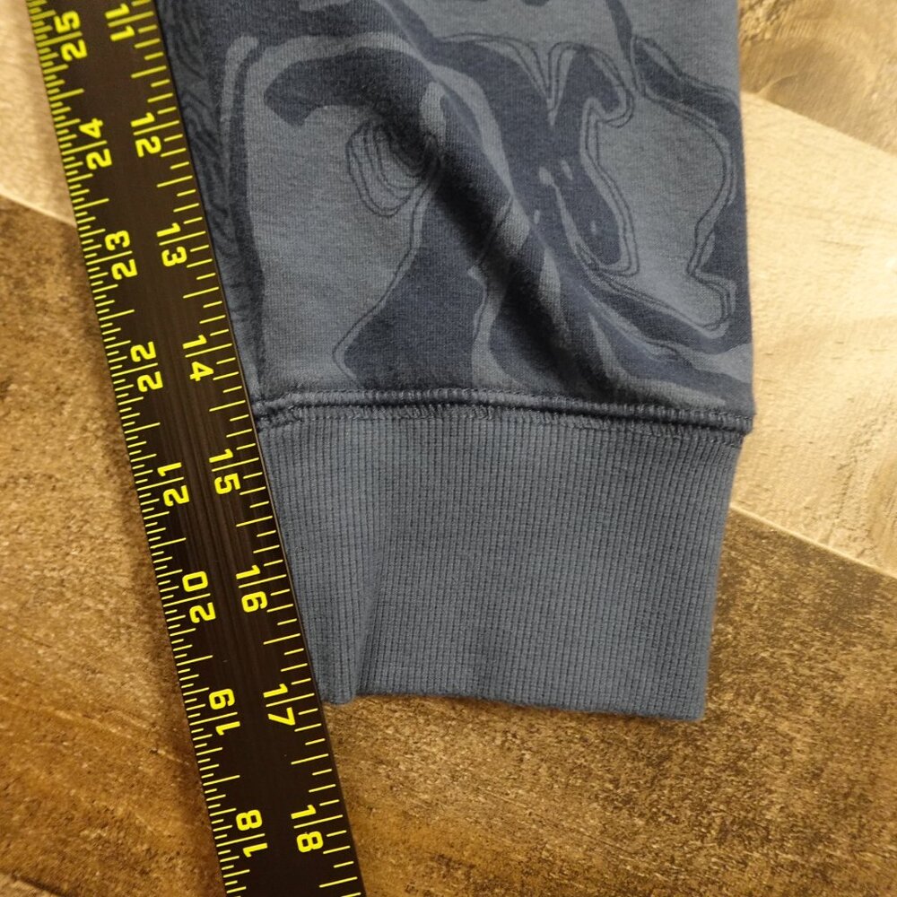 Eddie Bauer Camo Terrain Print Sweatshirt – Women's Size Large Blue Topography - Picture 6 of 11